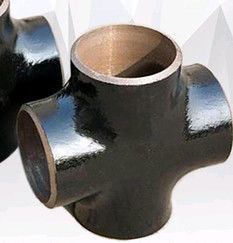 Montage de tuyau sans couture pur de peinture de noir de croix d'acier au carbone d'Astm A105 SCH 40