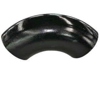 Norme ANSI long B16.9 de peinture de noir de coude du conduit d'acier au carbone de rayon de 90 degrés